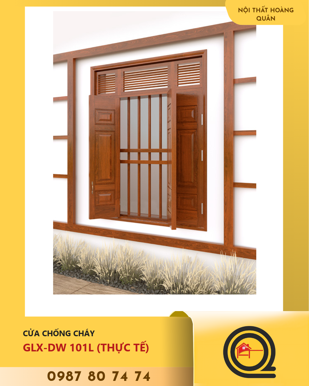 Cửa Sổ Thép Chống Cháy GLX-DW 101L (THс╗▒C Tс║┐)